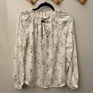 a new day Cream Multicolor Blouse